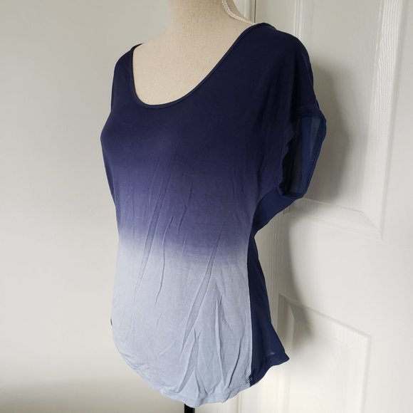 ambiance apparel blue ombre t-shirt - Picture 3 of 5